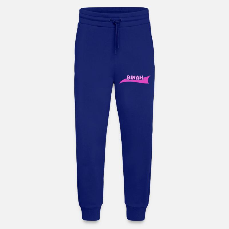 First name Binah - Jogging Pants - made by SPREAD  - Iconic Blue