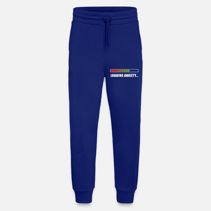 Loading L’anxiété... - Pantalon de jogging bio décontracté fabriqué en UE - Iconic Blue