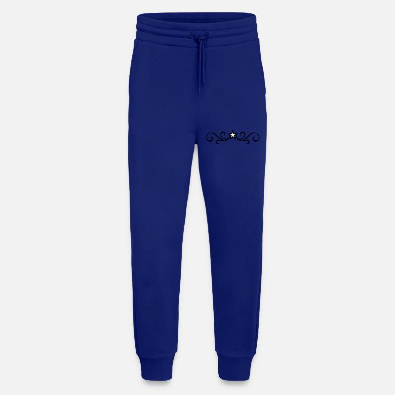 Ornament Element Line - Jogging Pants - made by SPREAD  - Iconic Blue