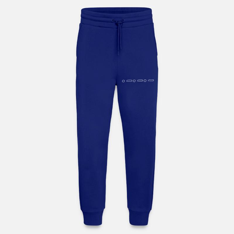 Line Point Point Shapes - Jogging Pants - made by SPREAD  - Iconic Blue