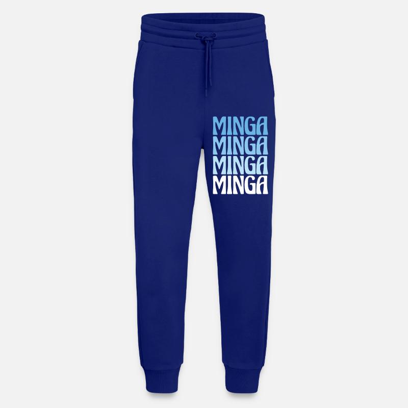 Minga Munich Dialect Gift - Jogging Pants - made by SPREAD - Iconic Blue