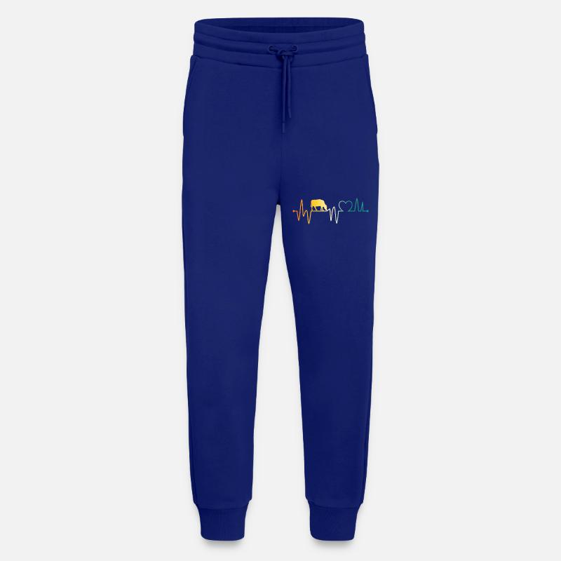Cow Highland Cattle Cows - Jogging Pants - made by SPREAD  - Iconic Blue
