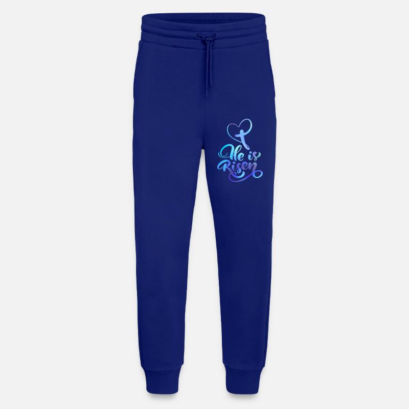 Ostern Jesus Christus Auferstehung Spruch - Jogginghose - made by SPREAD - Iconic Blue