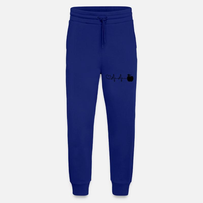 Apple icon pulse heart - Jogging Pants - made by SPREAD  - Iconic Blue