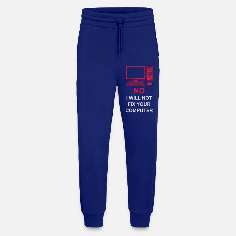not fix your computer - Jogging Pants - made by SPREAD  - Iconic Blue