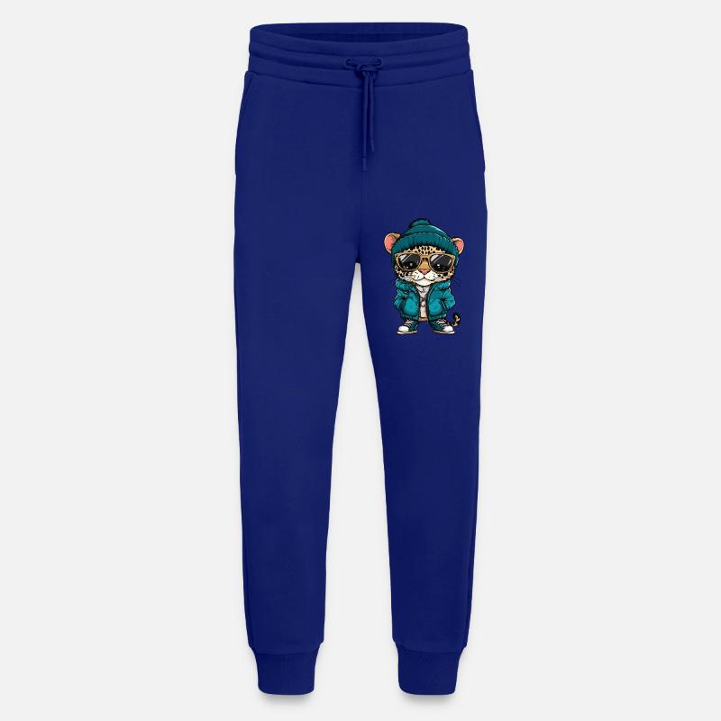 Leopard Cool Comic - Jogging Pants - made by SPREAD  - Iconic Blue