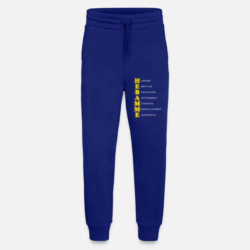 Hebamme Akrostichon – Herz & Hingabe - Jogginghose - made by SPREAD - Iconic Blue