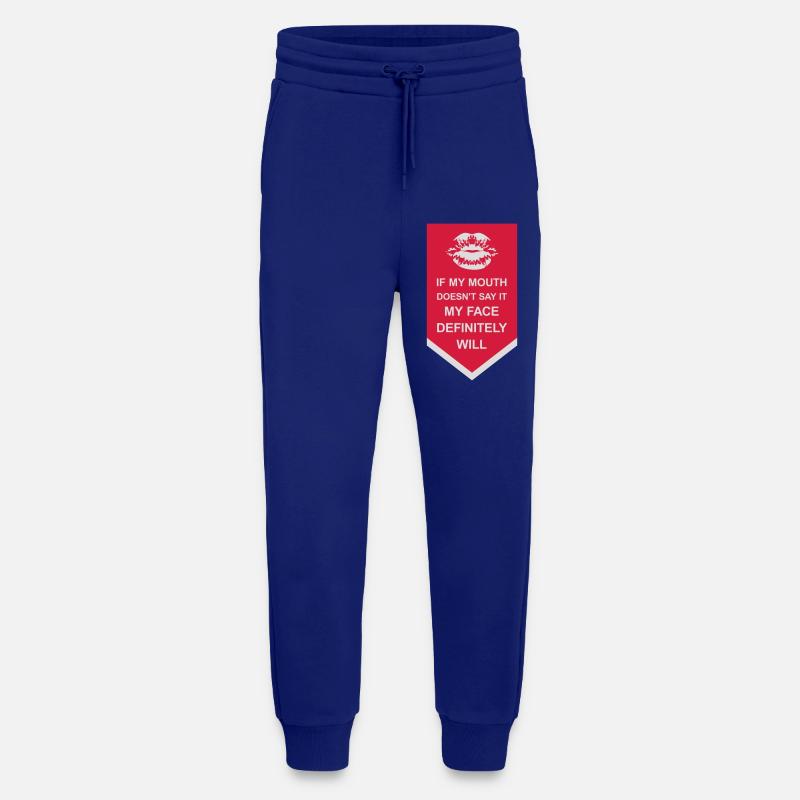 my face definitely will - Jogginghose - made by SPREAD - Iconic Blue