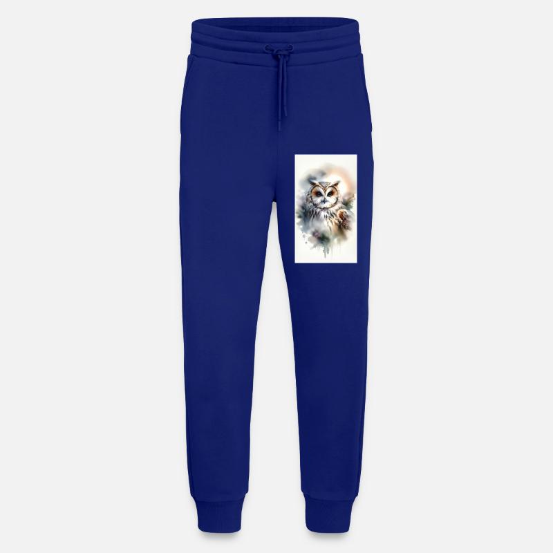 Eule im Aquarell - Jogginghose - made by SPREAD - Iconic Blue