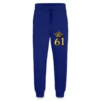 61 Number Crown - Jogging Pants - made by SPREAD  - Iconic Blue - Front