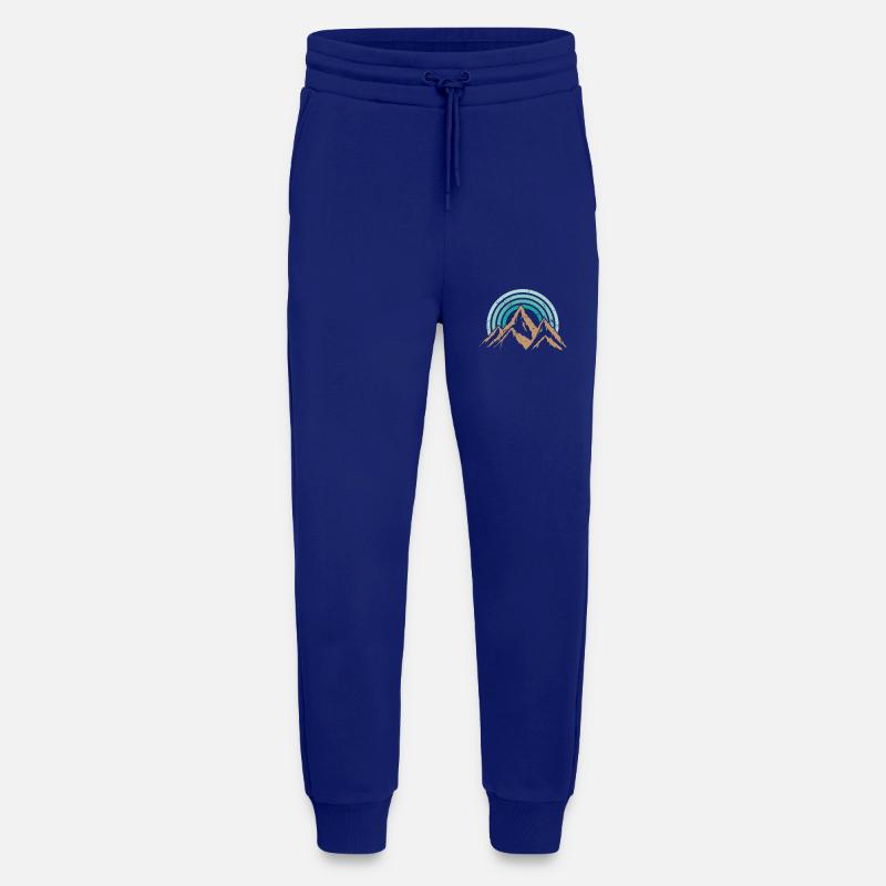 Wandern Berge Retro Stil - Jogginghose - made by SPREAD - Iconic Blue