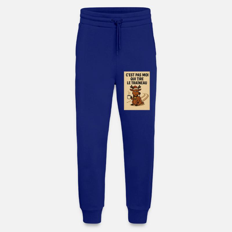 Blasierter Fuchs im Weihnachtscafé - Jogginghose - made by SPREAD - Iconic Blue