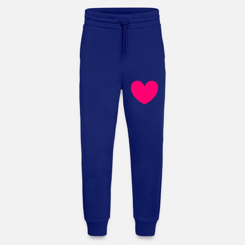 Saint-Valentin, Saint-Valentin, Saint-Valentin - Pantalon de jogging bio décontracté fabriqué en UE - Iconic Blue