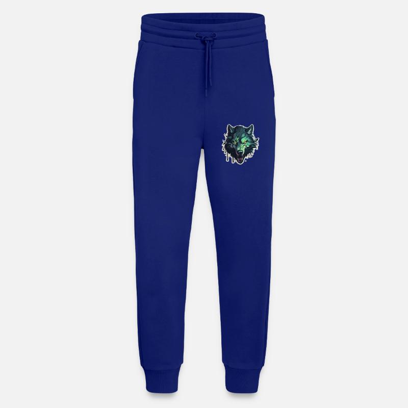 Wolf - Illustration - Jogging Pants - made by SPREAD  - Iconic Blue