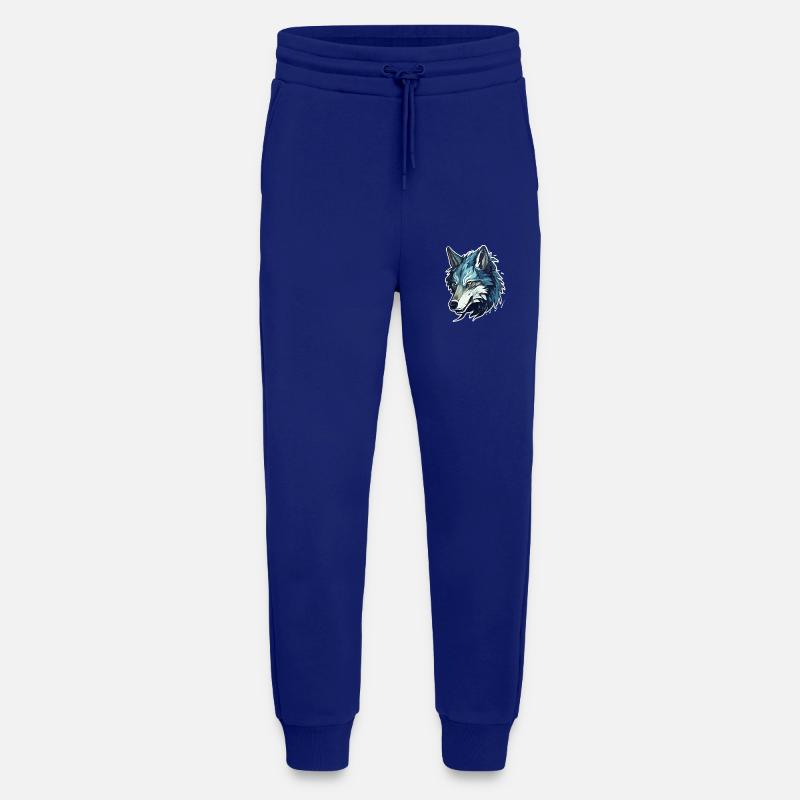 Wolf - Illustration - Jogging Pants - made by SPREAD  - Iconic Blue