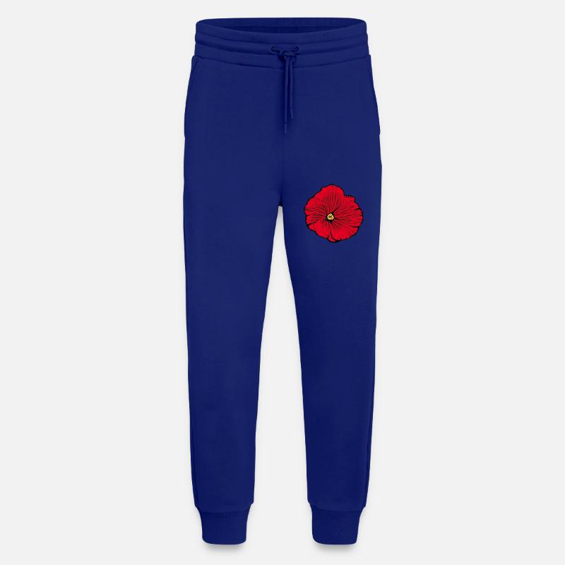 Blume rot rote Blüte Geschenk Valentinstag - Jogginghose - made by SPREAD - Iconic Blue