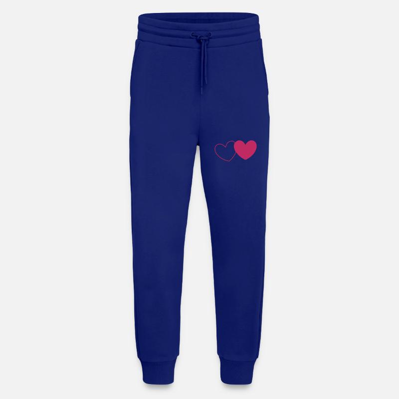 Saint-Valentin, Saint-Valentin, Saint-Valentin - Pantalon de jogging bio décontracté fabriqué en UE - Iconic Blue