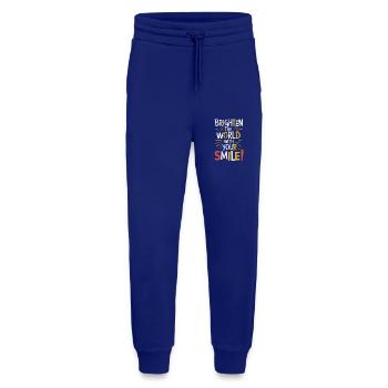 Erhelle Die Welt Mit Deinem Lächeln - Jogginghose - made by SPREAD - Iconic Blue - Vorne
