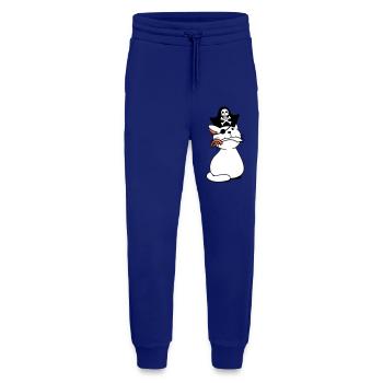 Cute Pirate Cat Buccaneer Eye Patch Hat Saber - Jogging Pants - made by SPREAD  - Iconic Blue - Front