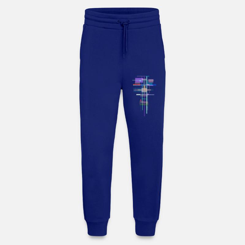 Pattern Abstract - Space Architecture - Jogging Pants - made by SPREAD  - Iconic Blue