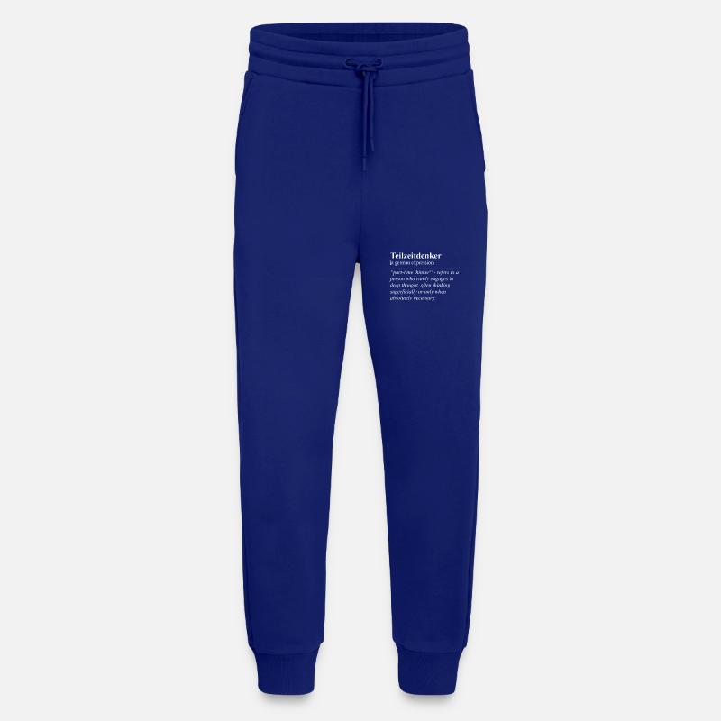 Teilzeitdenker Lustige Deutsche Redewendung - Jogginghose - made by SPREAD - Iconic Blue