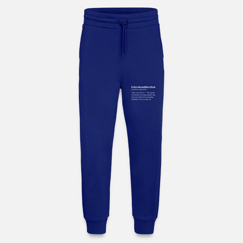 Feierabendbierchen Funny German idiom - Jogging Pants - made by SPREAD  - Iconic Blue