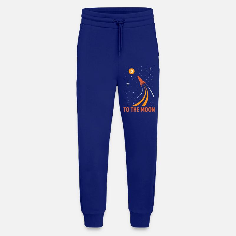 Bitcoin to the moon - Jogging Pants - made by SPREAD  - Iconic Blue