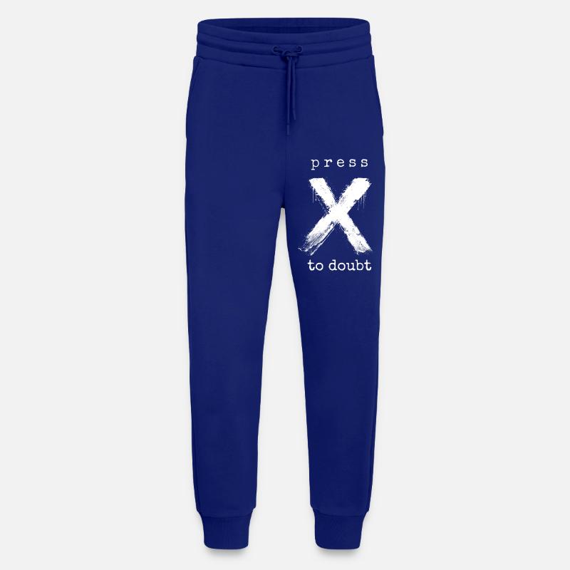 Press X to Doubt - Jogginghose - made by SPREAD - Iconic Blue