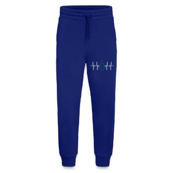 Heartbeat Christmas Tree (colors changeable) - Jogging Pants - made by SPREAD  - Iconic Blue - Front