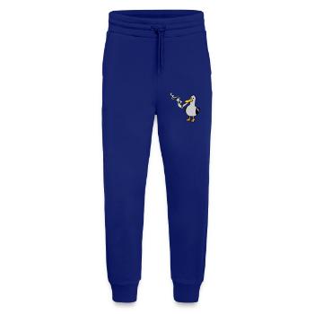 Stoner Seagull Fumant du chanvre - Pantalon de jogging bio décontracté fabriqué en UE - Iconic Blue - Devant
