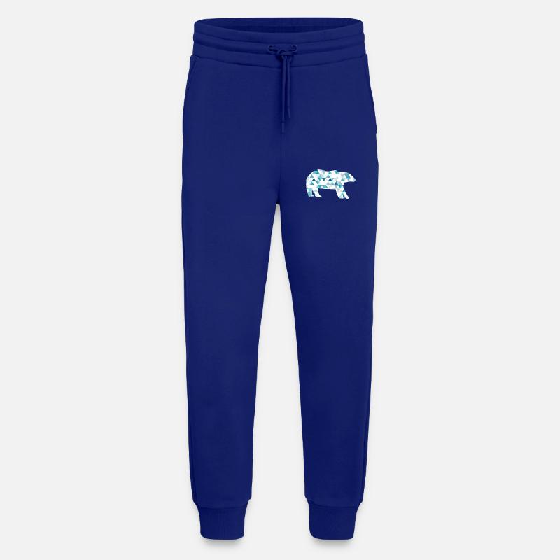 Polar bear with triangles - Jogging Pants - made by SPREAD - Iconic Blue