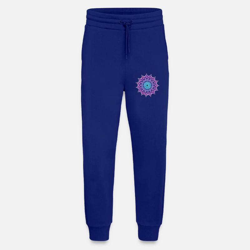 Mandala - Pantalon de jogging bio décontracté fabriqué en UE - Iconic Blue