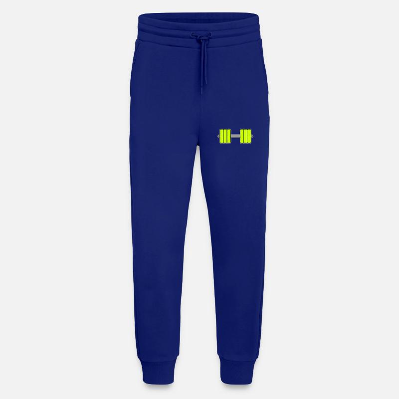 Hantel Gelb - Jogginghose - made by SPREAD - Iconic Blue