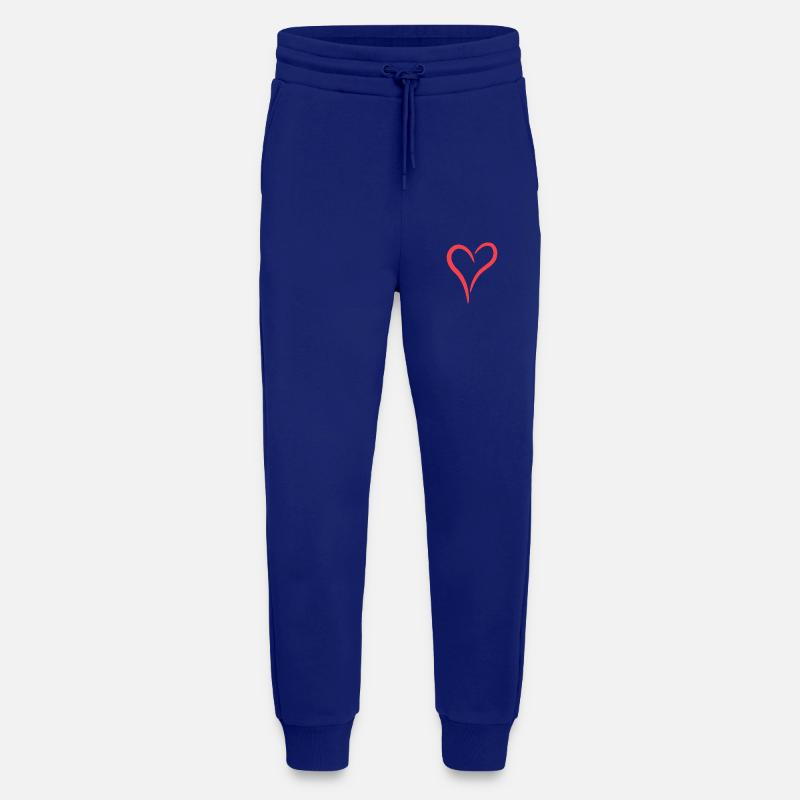 Herz in Rot - Jogginghose - made by SPREAD - Iconic Blue
