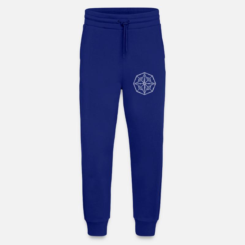Geometrie Muster Form - Jogginghose - made by SPREAD - Iconic Blue