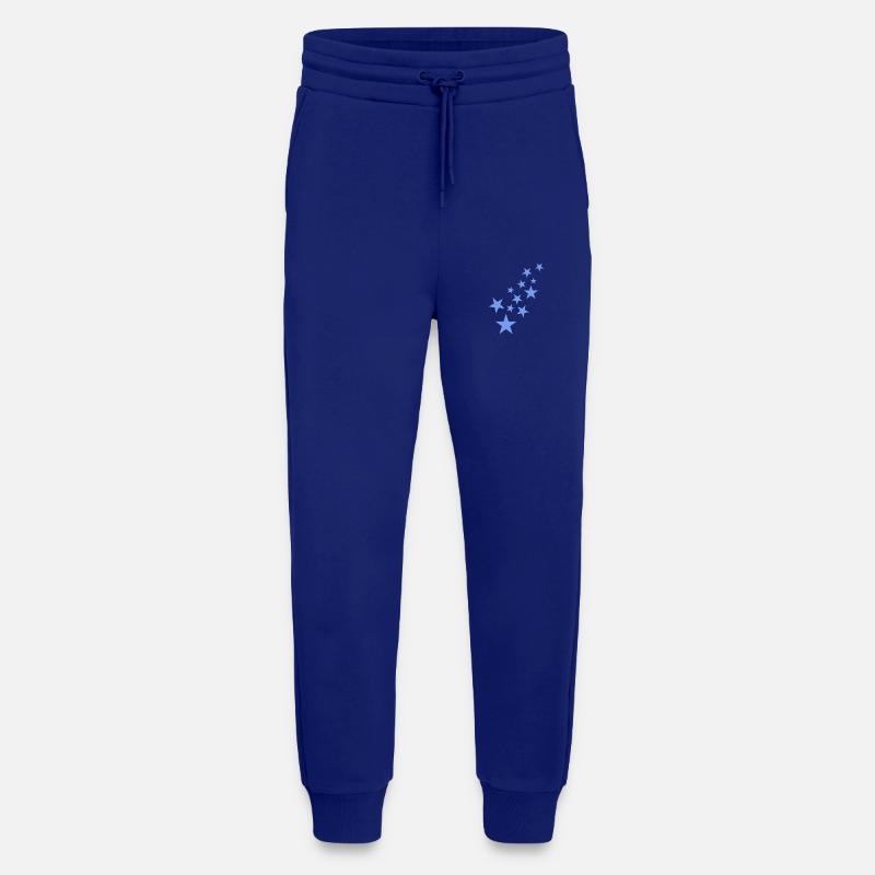 Star asterisk pattern blue - Jogging Pants - made by SPREAD  - Iconic Blue