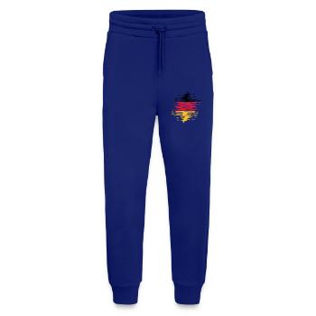 Deutschland Flagge Wellen - Jogginghose - made by SPREAD - Iconic Blue - Vorne