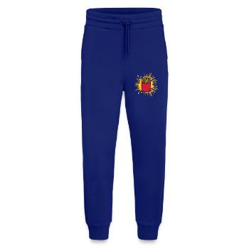 Farbklecks Pommes Frites - Jogginghose - made by SPREAD - Iconic Blue - Vorne