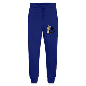 Courir pour la bière - Pantalon de jogging bio décontracté fabriqué en UE - Iconic Blue - Devant