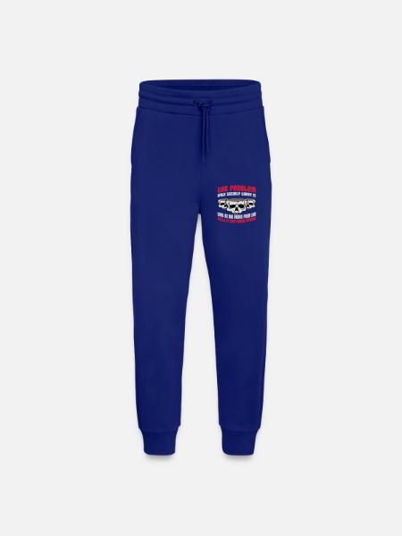 drinks from enemies skulls - Jogging Pants - made by SPREAD - Iconic Blue