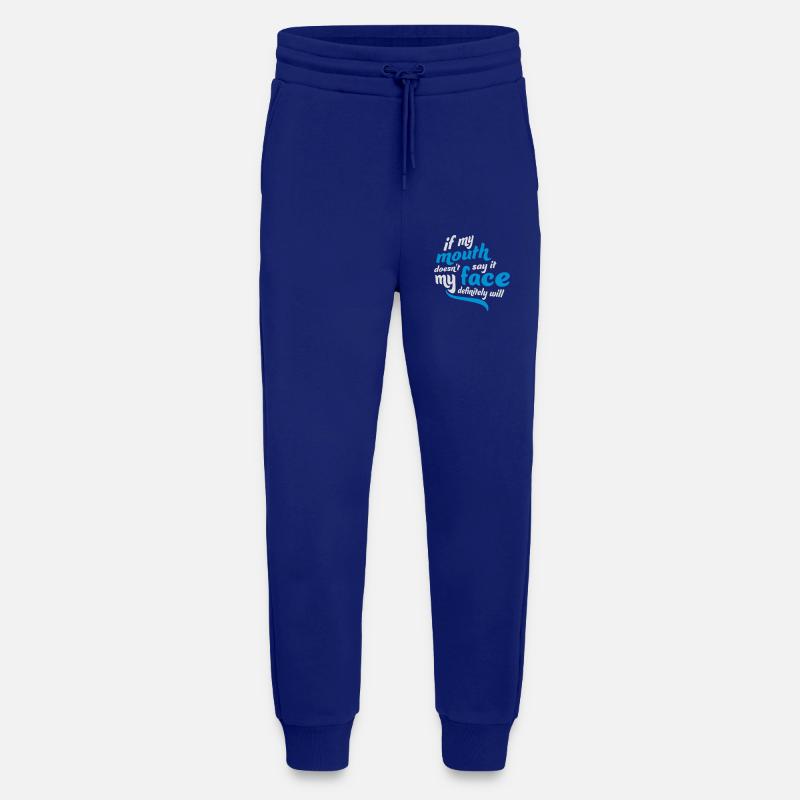 my face definitely will - Jogginghose - made by SPREAD - Iconic Blue