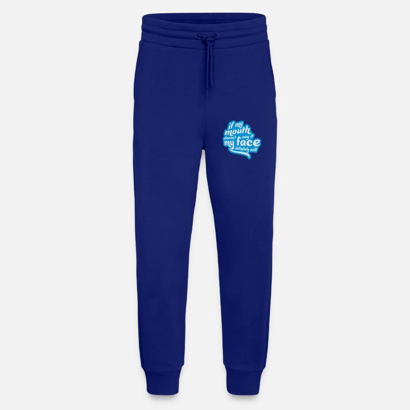 my face definitely will - Jogginghose - made by SPREAD - Iconic Blue