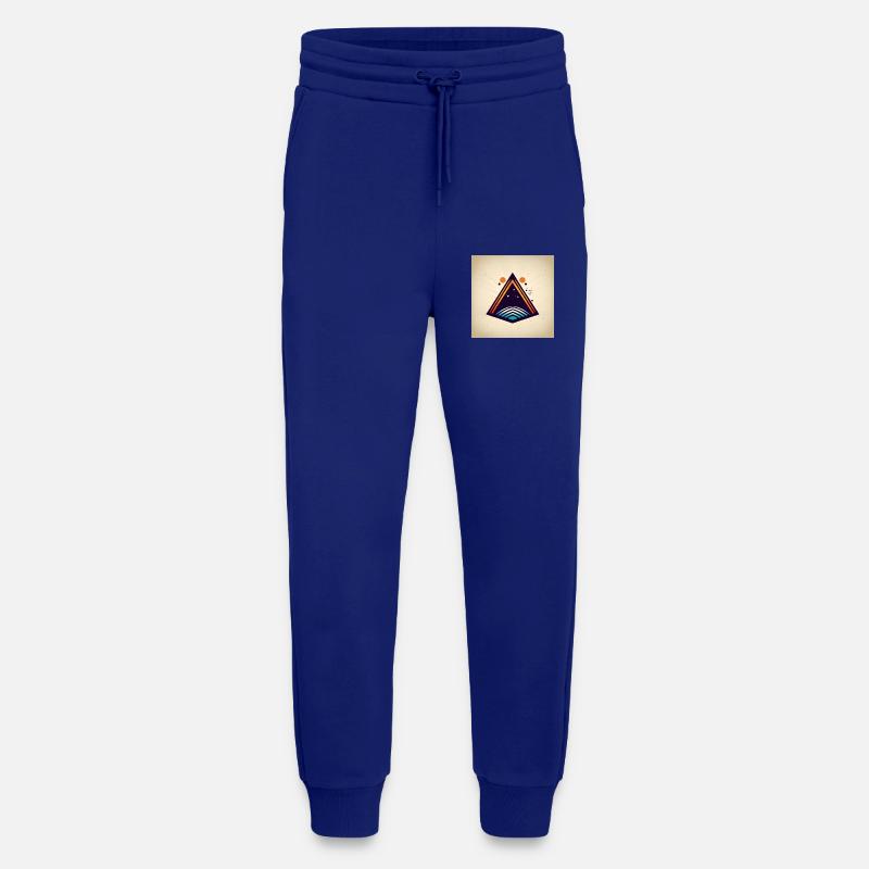 Triangle de l’espace - Pantalon de jogging bio décontracté fabriqué en UE - Iconic Blue