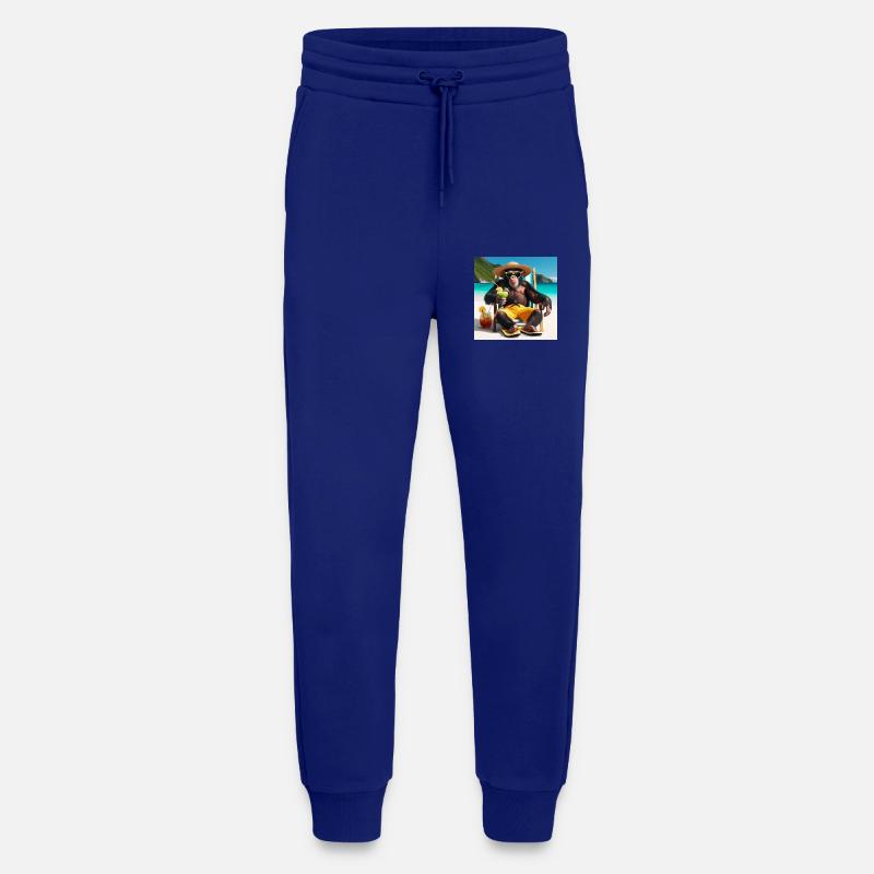 Singe de vacances - Pantalon de jogging bio décontracté fabriqué en UE - Iconic Blue