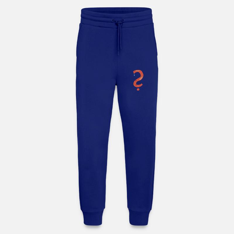 Question mark scars sad plaster - Jogging Pants - made by SPREAD  - Iconic Blue