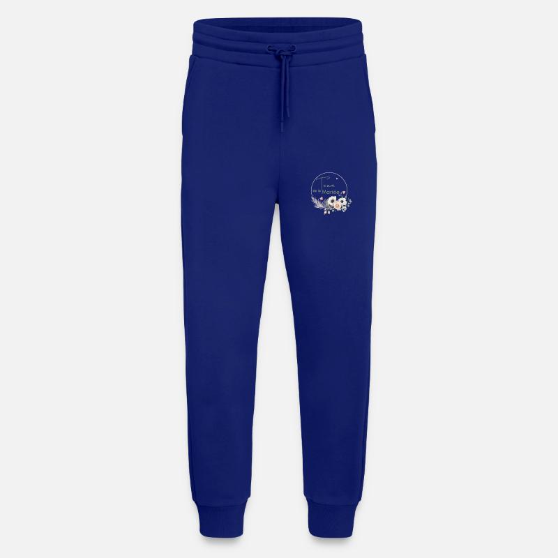 Bridal Team Crown Boho Flowers - Jogging Pants - made by SPREAD  - Iconic Blue