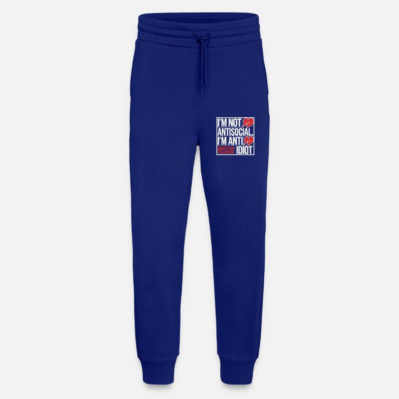 Introverted and picky - Jogging Pants - made by SPREAD  - Iconic Blue