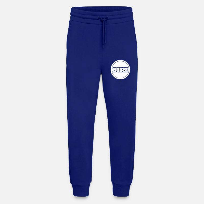 First name Bobbi - Jogging Pants - made by SPREAD  - Iconic Blue