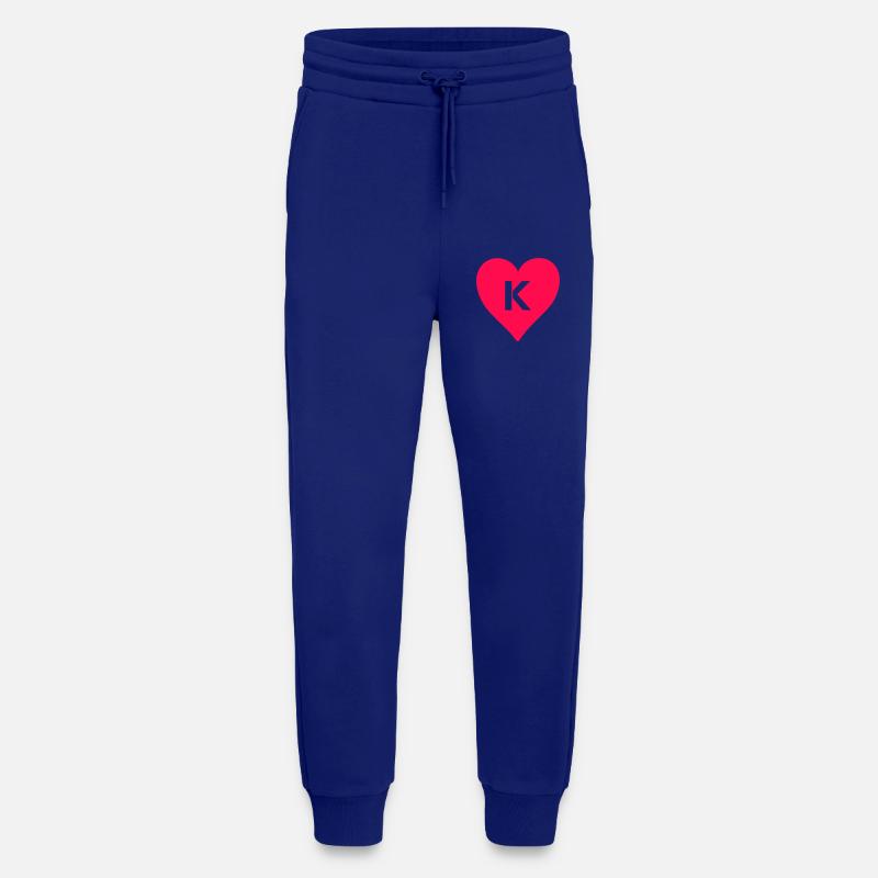 herz buchstabe k - Jogginghose - made by SPREAD - Iconic Blue