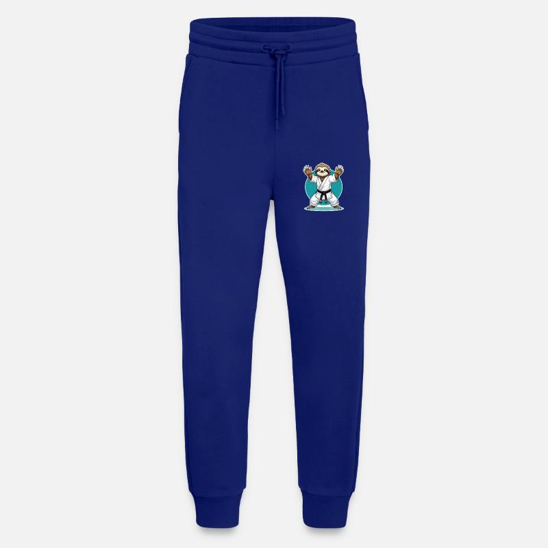 Karate Sloth Cartoon - Martial Arts - Jogging Pants - made by SPREAD  - Iconic Blue